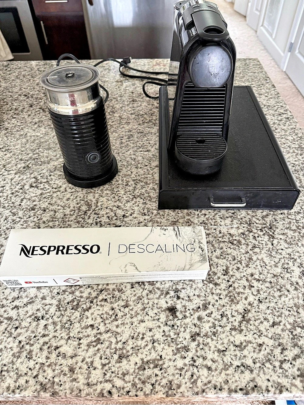Nespresso Essenza Mini with Aeroccino and Pod Storage Drawer Black